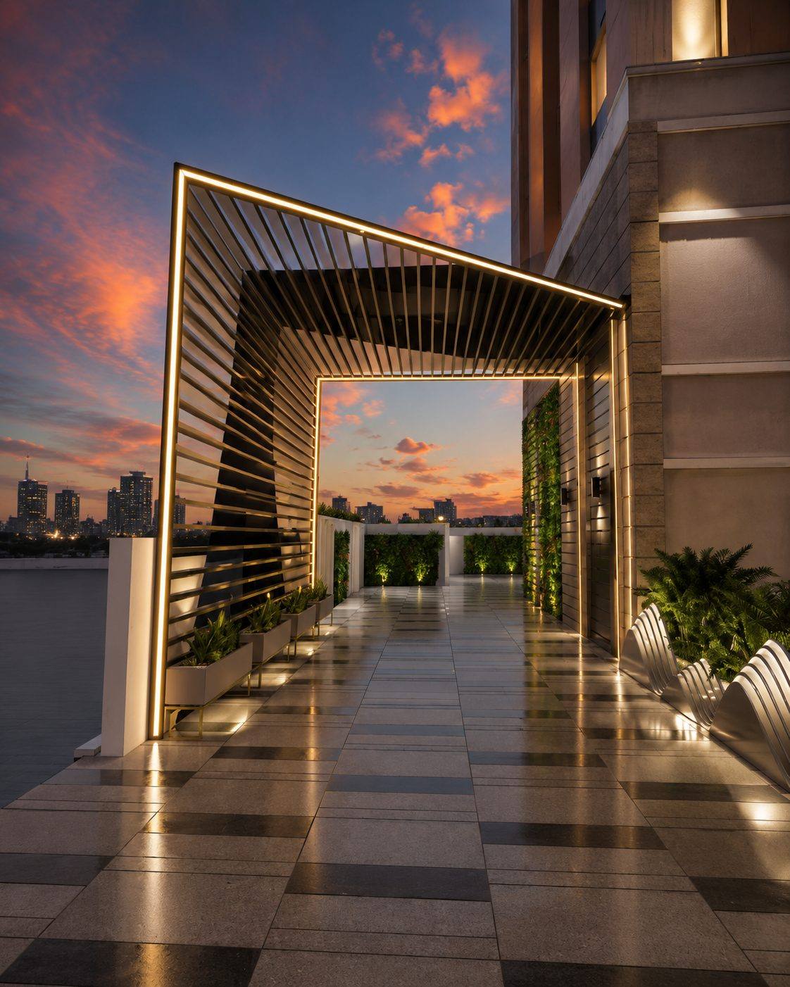 Giriraj Jewel — landscaped deck