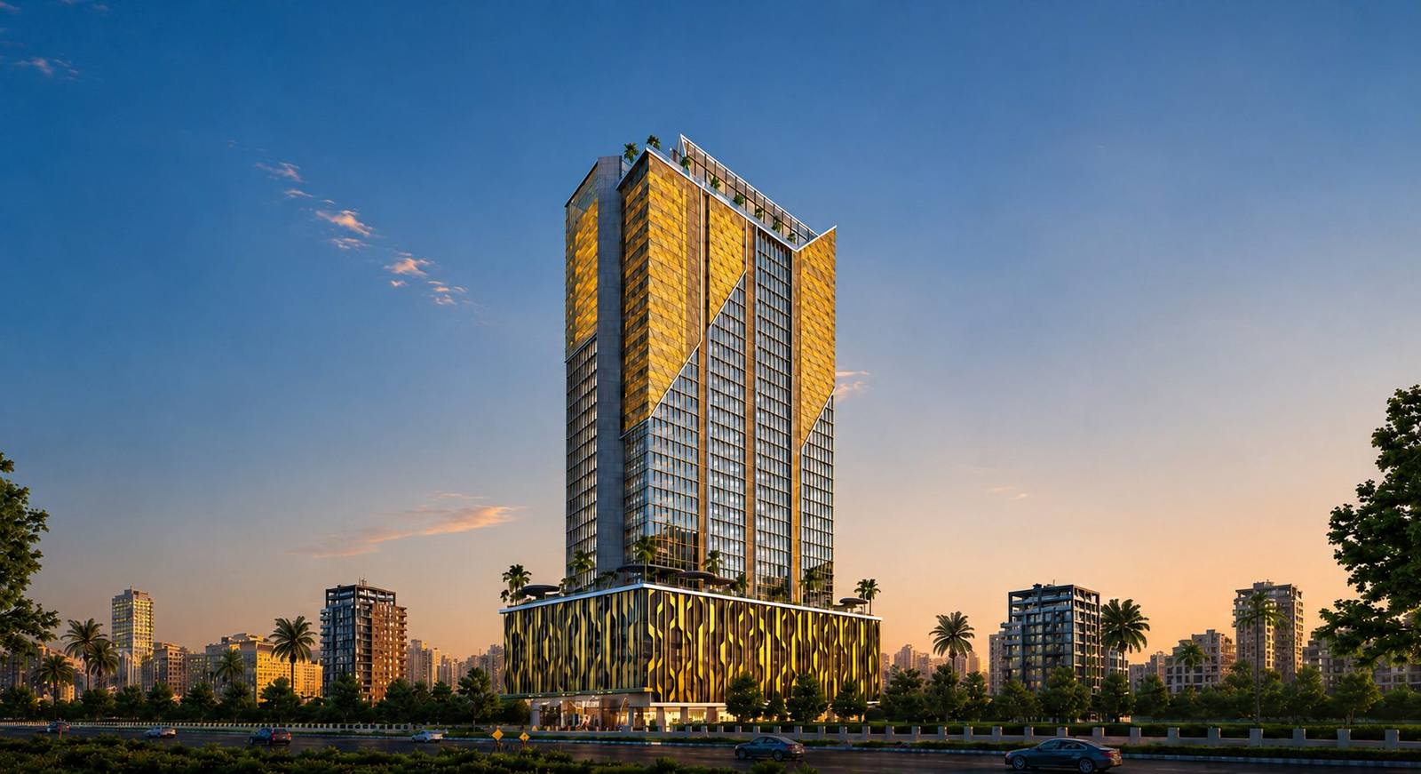 O22 Business Park — 33-storey commercial tower at Wagle Estate, Thane